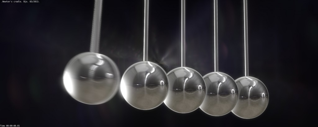 Newton's cradle animated preview image 2